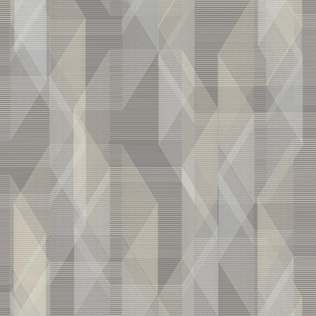 media image for sample debonair geometric peel stick wallpaper in ivory and grey by roommates for york wallcoverings 1 295