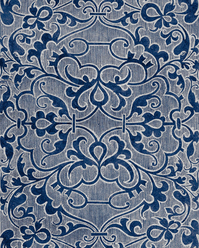 product image for Deco Trellis Wallpaper in Indigo from the Wallpaper Compendium Collection by Mind the Gap 35