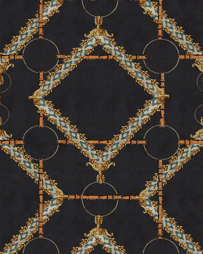 product image of sample decorative harness anthracite wallpaper from the derby collection by mind the gap 1 561