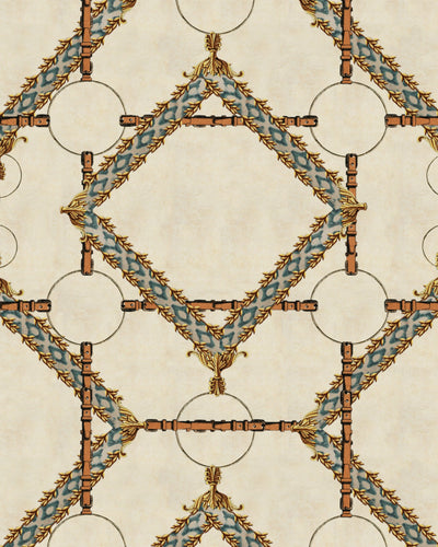 product image of sample decorative harness taupe wallpaper from the derby collection by mind the gap 1 528