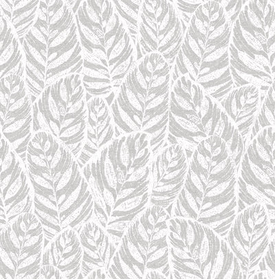product image of sample del mar botanical wallpaper in grey from the scott living collection by brewster home fashions 1 568