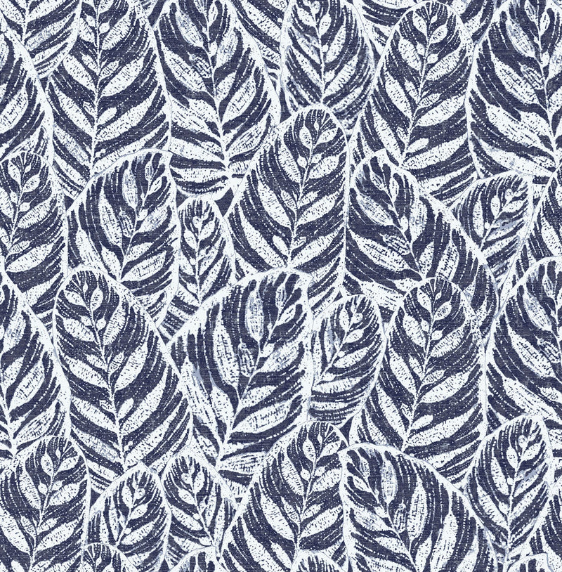media image for Del Mar Botanical Wallpaper in Indigo from the Scott Living Collection by Brewster Home Fashions 244
