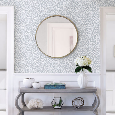 product image for Del Mar Botanical Wallpaper in Light Blue from the Scott Living Collection by Brewster Home Fashions 95