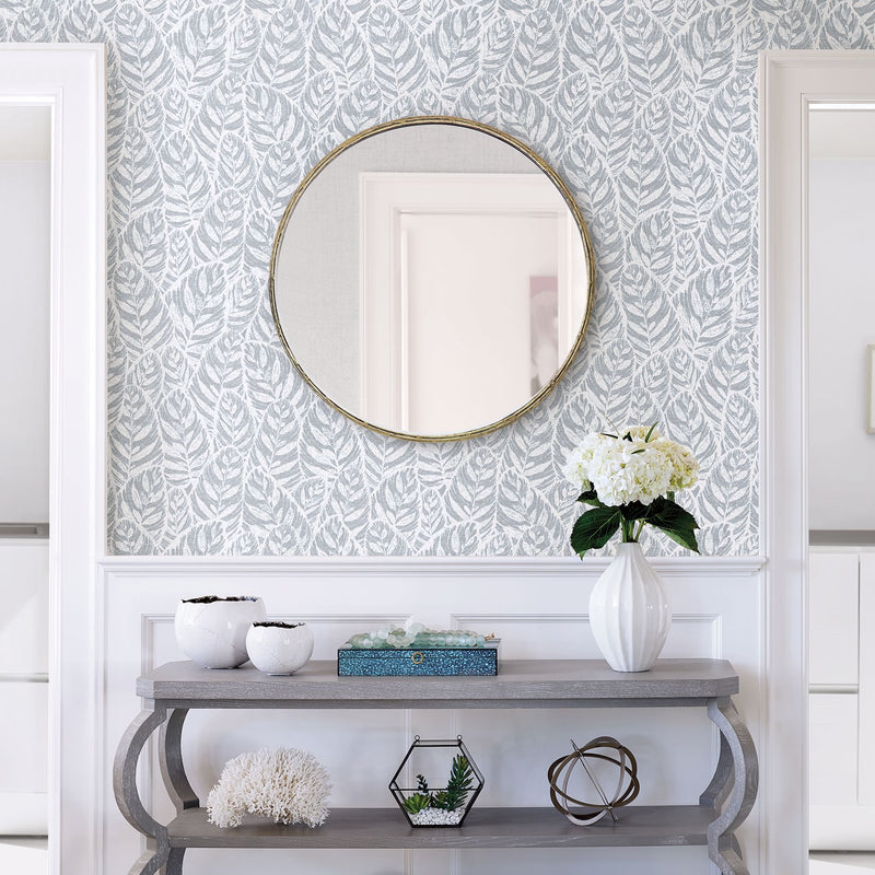 media image for Del Mar Botanical Wallpaper in Light Blue from the Scott Living Collection by Brewster Home Fashions 23