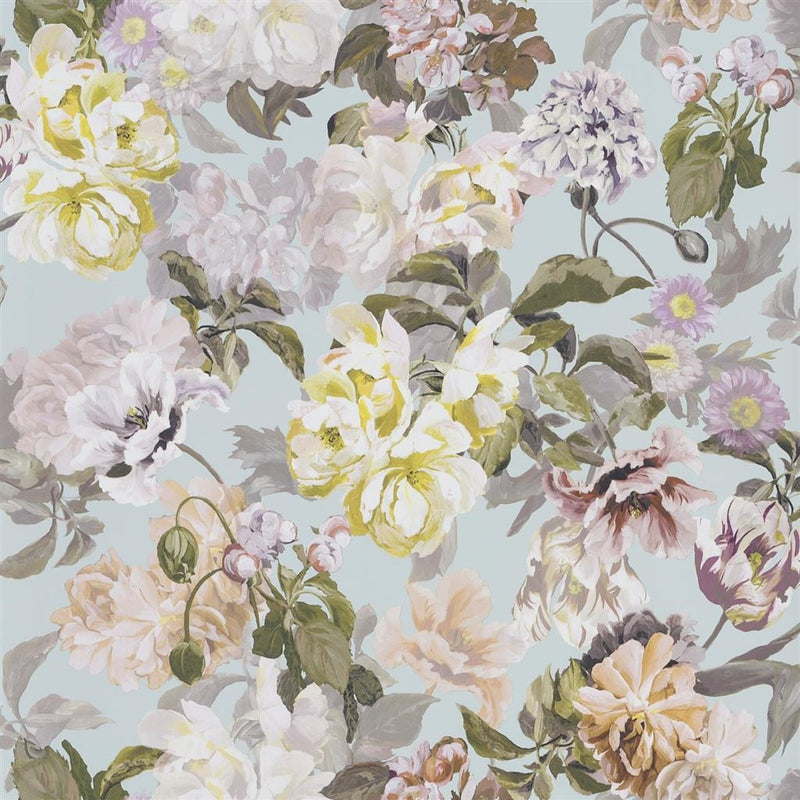 media image for sample delft flower wallpaper in duck egg from the tulipa stellata collection by designers guild 1 253