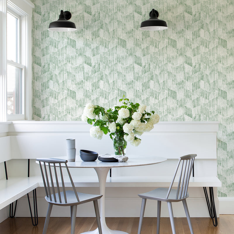 media image for Demi Green Distressed Wallpaper from the Scott Living II Collection by Brewster Home Fashions 223
