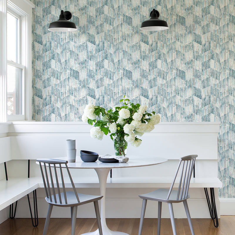 media image for Demi Teal Distressed Wallpaper from the Scott Living II Collection by Brewster Home Fashions 212