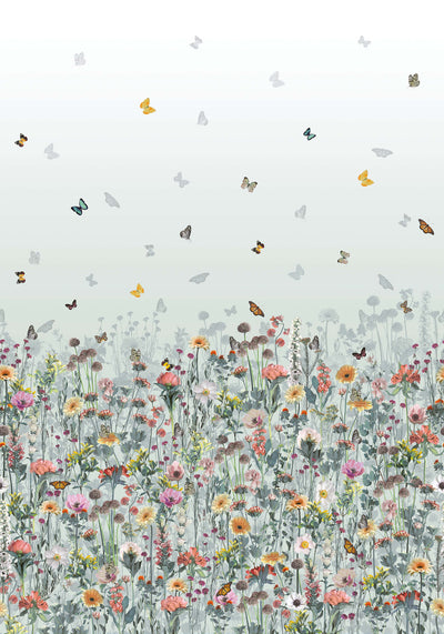 product image for Deya Meadow Wallpaper in Eau De Nil and Multi from the Daydreams Collection by Matthew Williamson for Osborne & Little 24