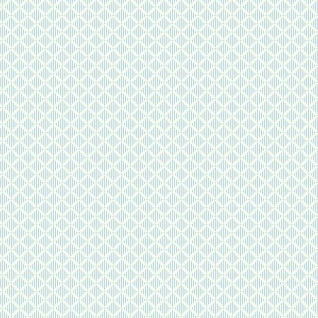 media image for Diamond Gate Wallpaper in Blue and White from the Grandmillennial Collection by York Wallcoverings 274