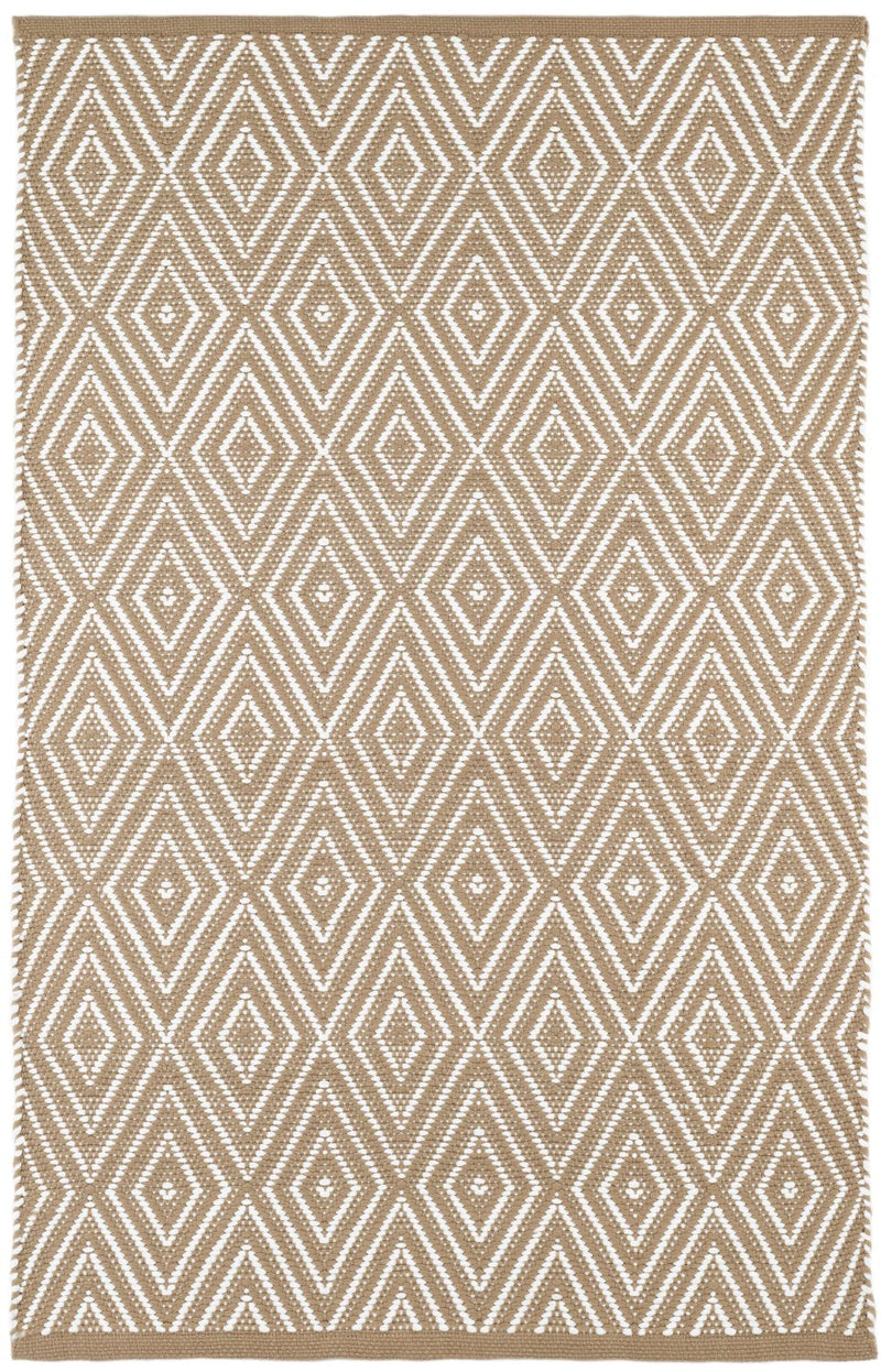 media image for diamond khaki white indoor outdoor rug by annie selke rdb136 1014 1 214