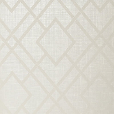 product image of Diamond Lattice Wallpaper in Metallic Ivory from the Essential Textures Collection by Seabrook Wallcoverings 545