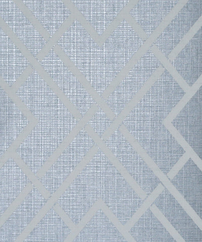 product image for Diamond Lattice Wallpaper in Metallic Slate Blue from the Essential Textures Collection by Seabrook Wallcoverings 25