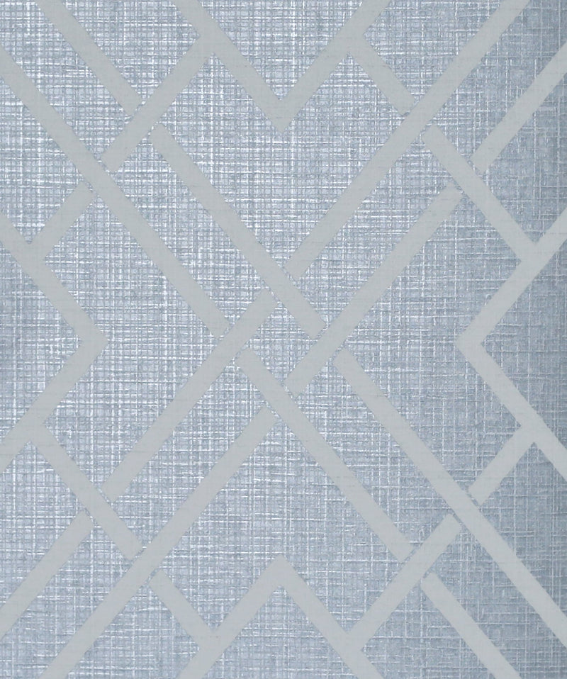 media image for Diamond Lattice Wallpaper in Metallic Slate Blue from the Essential Textures Collection by Seabrook Wallcoverings 214