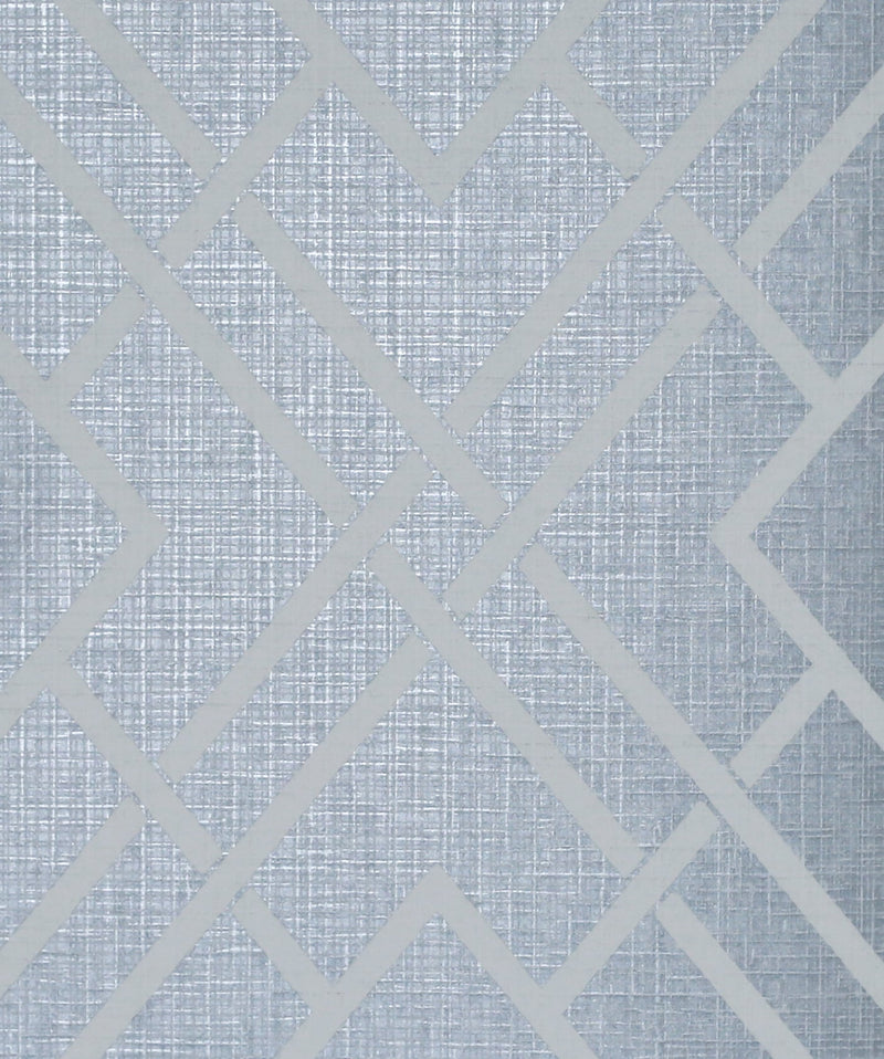 media image for Diamond Lattice Wallpaper in Metallic Slate Blue from the Essential Textures Collection by Seabrook Wallcoverings 252