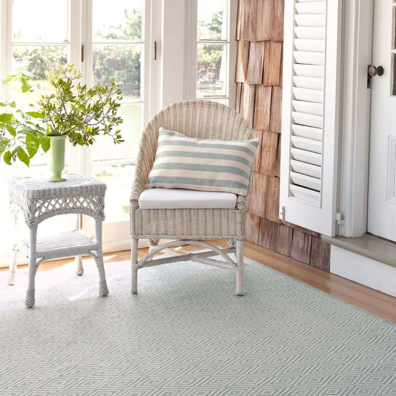 media image for diamond light blue ivory indoor outdoor rug by annie selke rdb163 1014 2 295