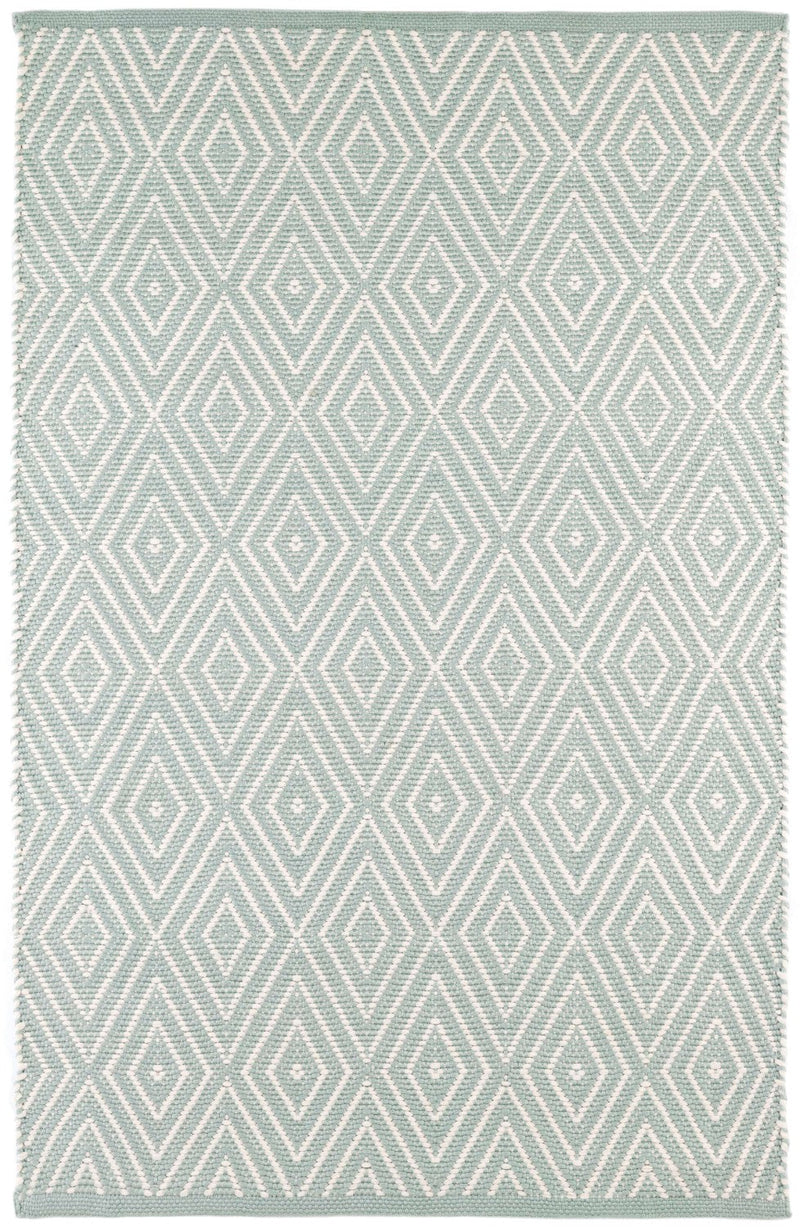 media image for diamond light blue ivory indoor outdoor rug by annie selke rdb163 1014 1 242