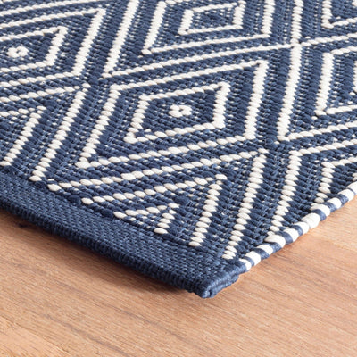product image for diamond navy ivory indoor outdoor rug by annie selke da380 1014 5 38