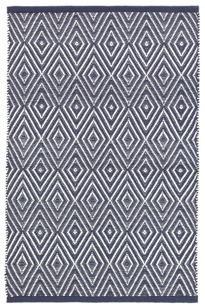 product image of diamond navy ivory indoor outdoor rug by annie selke da380 1014 1 531