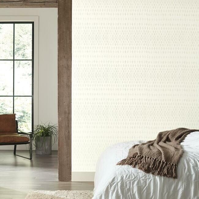 media image for Diamond Ombre Wallpaper in Linen from the Simply Farmhouse Collection by York Wallcoverings 274