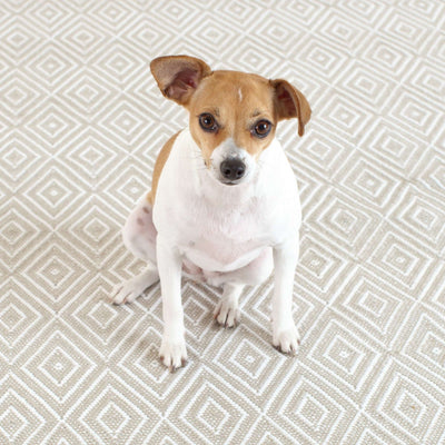 product image for diamond platinum white indoor outdoor rug by annie selke rdb203 1014 3 42