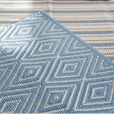 product image for diamond slate light blue indoor outdoor rug by annie selke rdb164 1014 5 76