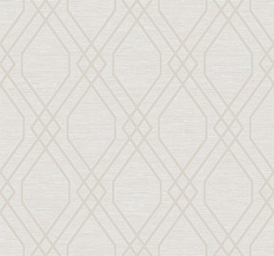 product image for Diamond Geo Wallpaper in Beige and Silver Glitter from the Casa Blanca II Collection by Seabrook Wallcoverings 30