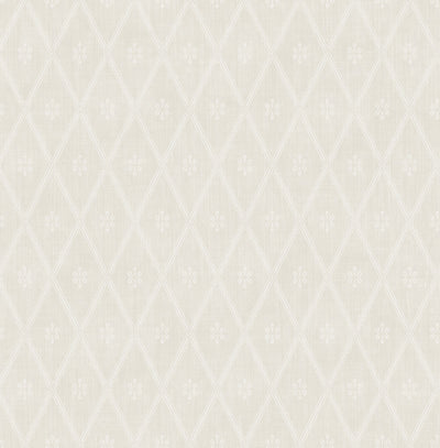 product image of sample diamond lattice wallpaper in fawn from the spring garden collection by wallquest 1 595