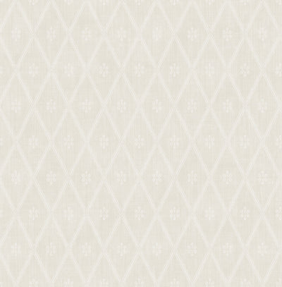 product image of sample diamond lattice wallpaper in fawn from the spring garden collection by wallquest 1 554
