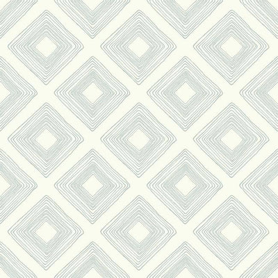 product image of Diamond Sketch Wallpaper in Eggshell Blue from Magnolia Home Vol. 2 by Joanna Gaines 557