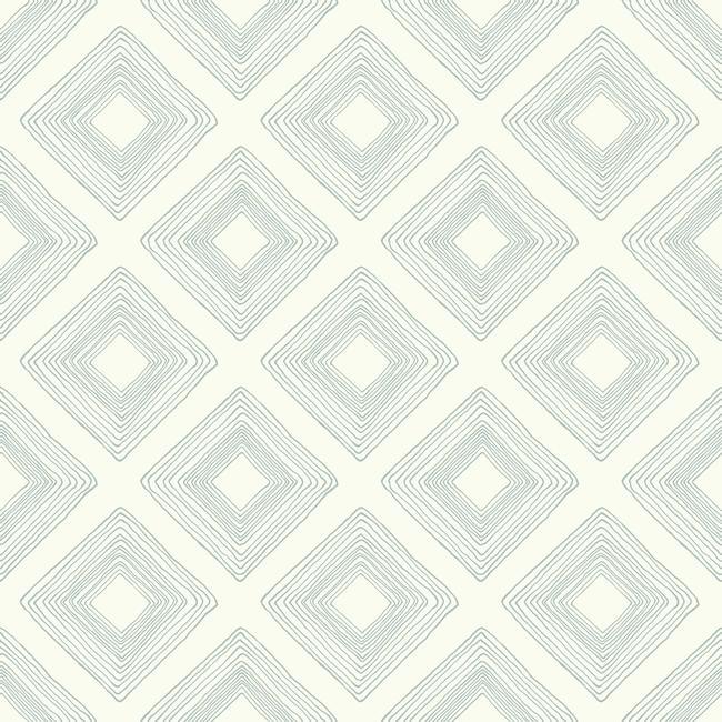 media image for Diamond Sketch Wallpaper in Eggshell Blue from Magnolia Home Vol. 2 by Joanna Gaines 277