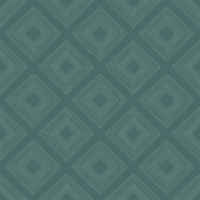 product image of Diamond Sketch Wallpaper in Teal from Magnolia Home Vol. 2 by Joanna Gaines 540