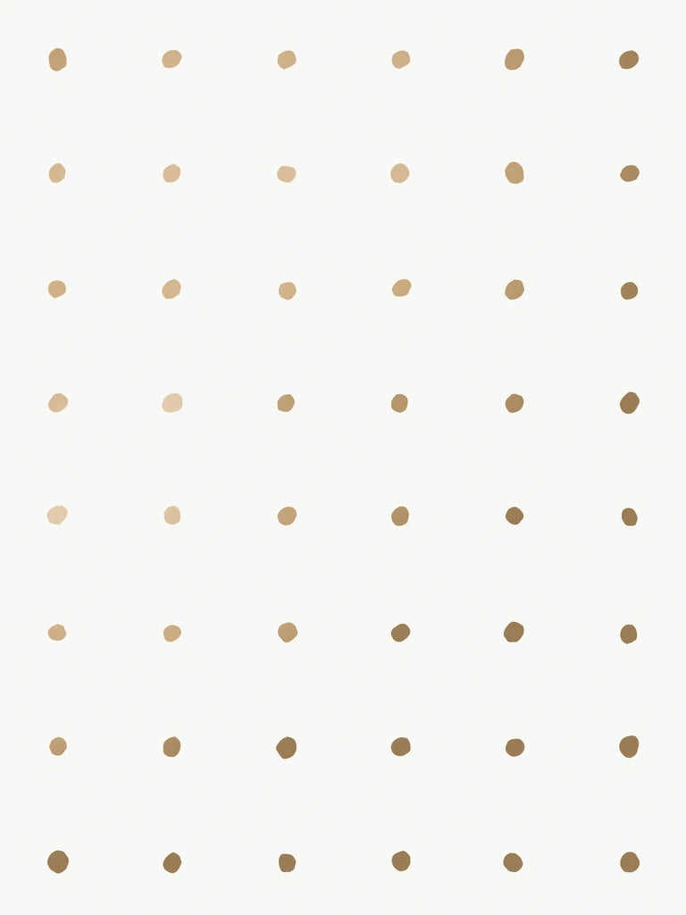 media image for Dimes Wallpaper in Gold and White by Thatcher Studio 268