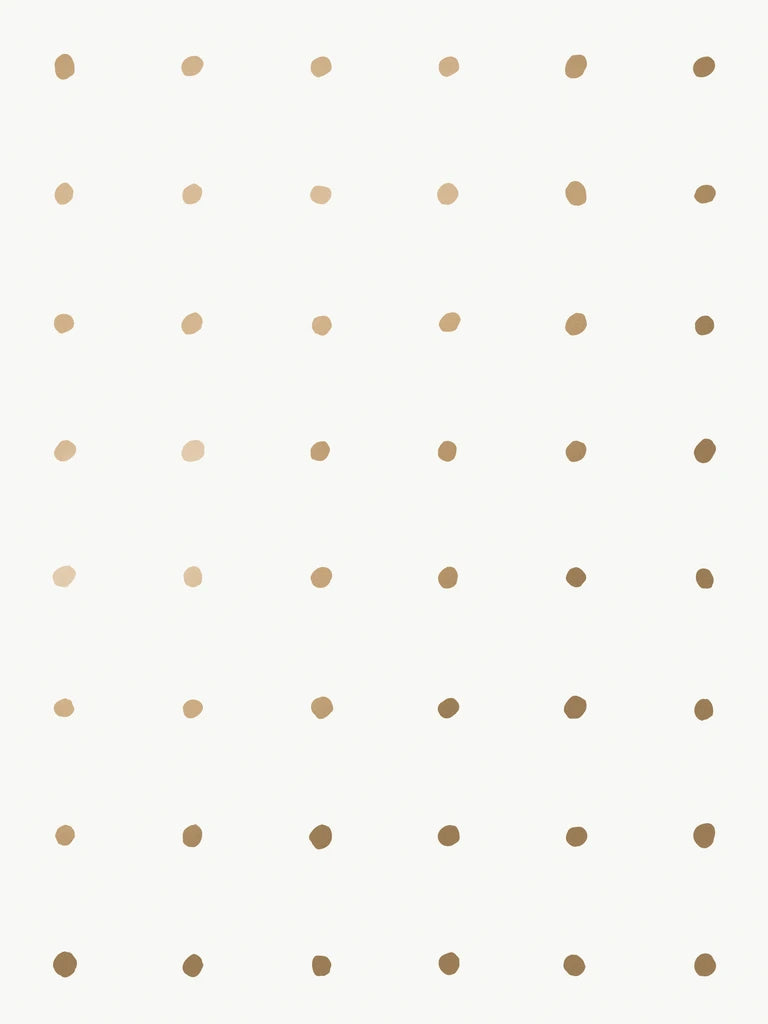 media image for Dimes Wallpaper in Gold and White by Thatcher Studio 235
