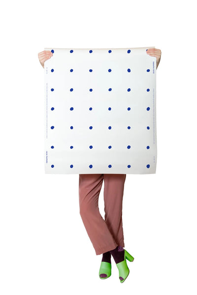 product image for Dimes Wallpaper in Yves Blue and White by Thatcher Studio 26