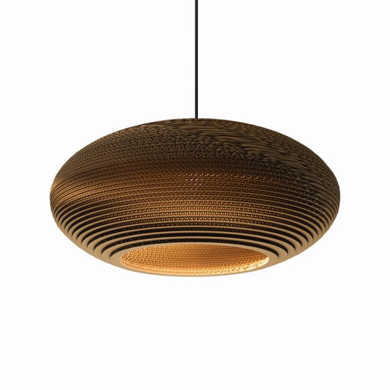 media image for Disc Scraplight Pendant Natural in Various Sizes 219