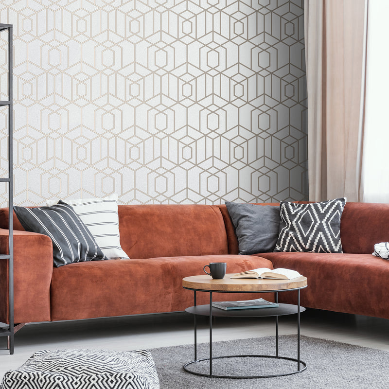 media image for Disco Vogue Wallpaper in Pearl from the Capsule Collection by Graham & Brown 212