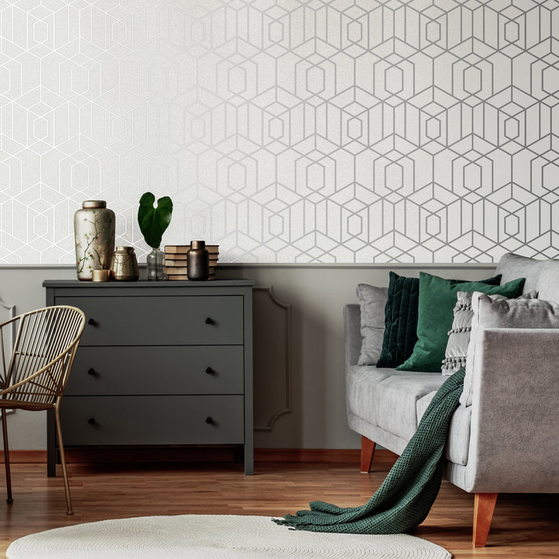 media image for Disco Vogue Wallpaper in Silver from the Capsule Collection by Graham & Brown 262