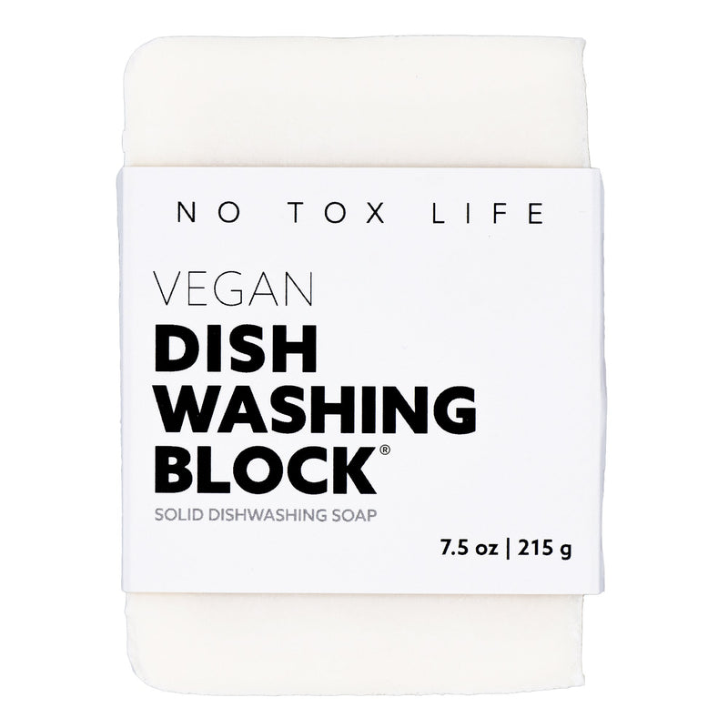 media image for Dish Block - Zero Waste Dish Washing Bar - Free of Dyes and Fragrance by No Tox Life 250