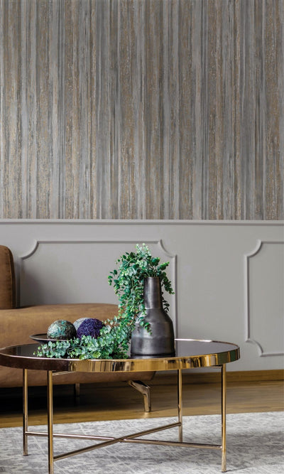 product image for Grey Distressed Metallic Faux Tree Bark Earthy Wallpaper by Walls Republic 88