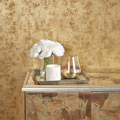 product image for Distressed Gold Leaf Self-Adhesive Wallpaper (Single Roll) by Tempaper 72