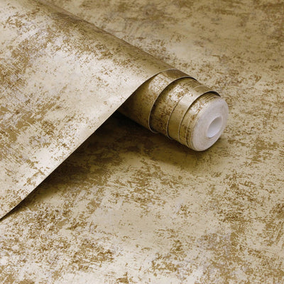 product image for Distressed Gold Leaf Self-Adhesive Wallpaper (Single Roll) by Tempaper 86