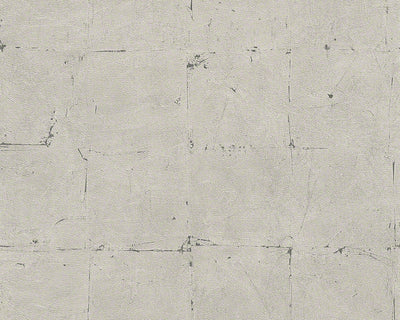 product image of Distressed Tiles Wallpaper in Grey and Neutrals design by BD Wall 594
