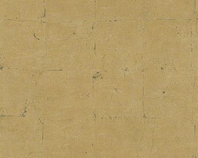 product image of Distressed Tiles Wallpaper in Neutrals and Gold design by BD Wall 583