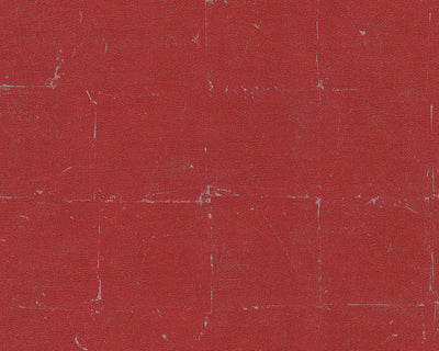 product image of sample distressed tiles wallpaper in red design by bd wall 1 516