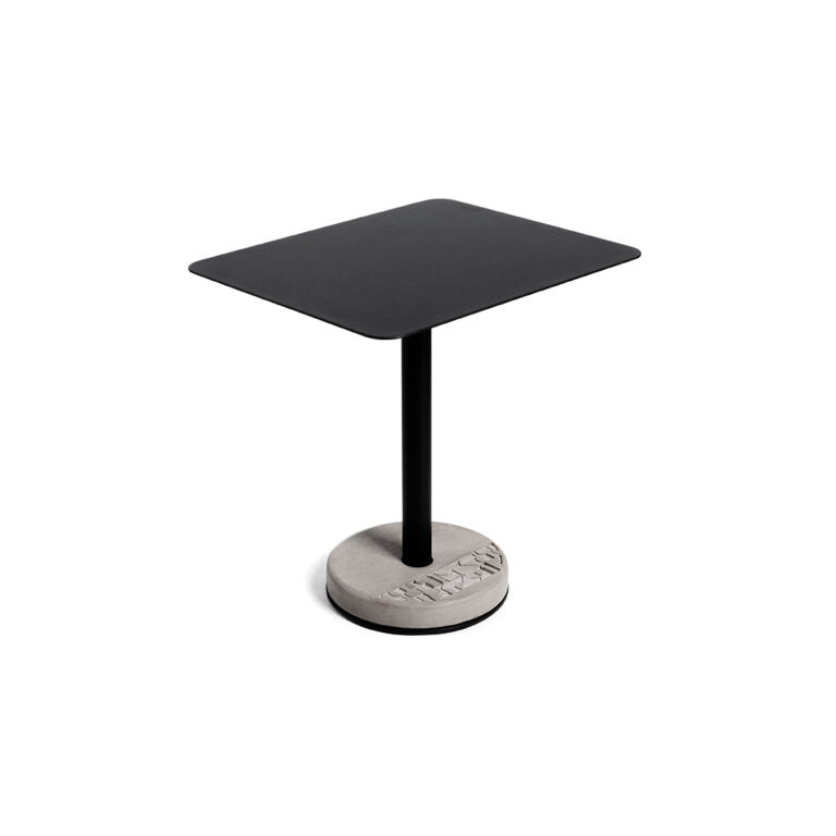 media image for Donut - Rectangular Bistro Table in Black 250