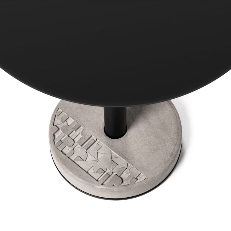 media image for Donut - Round Bistro Table in Black 268
