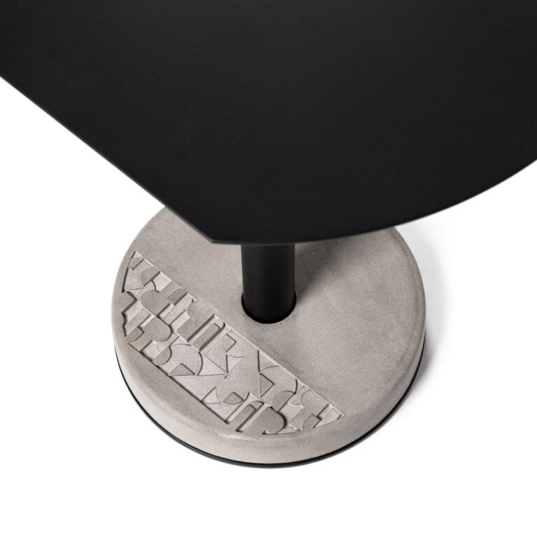 media image for Donut - Round Cutaway Bistro Table in Black 284