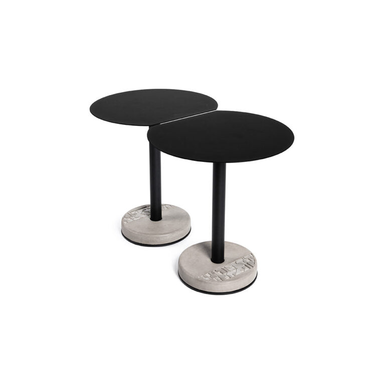 media image for Donut - Round Cutaway Bistro Table in Black 252