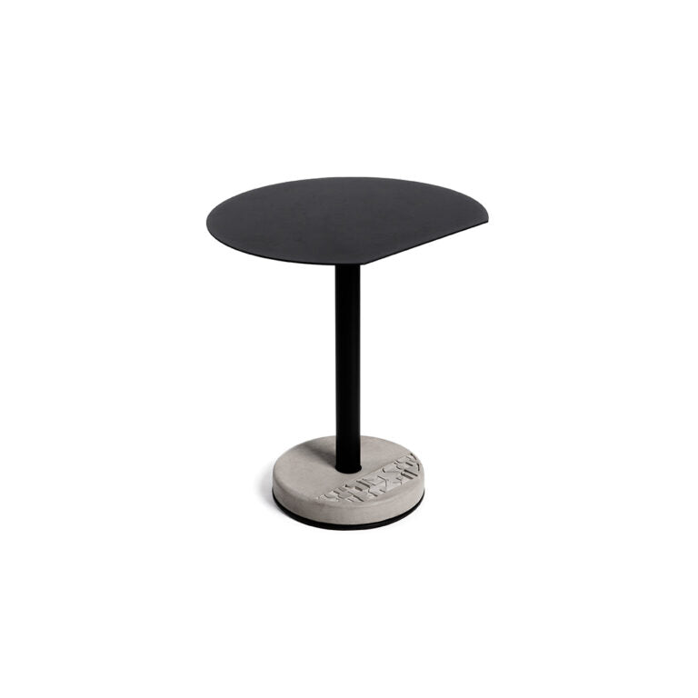 media image for Donut - Round Cutaway Bistro Table in Black 279