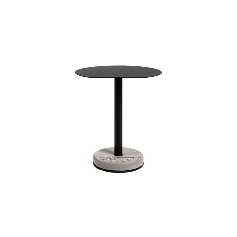 media image for Donut - Round Cutaway Bistro Table in Black 256
